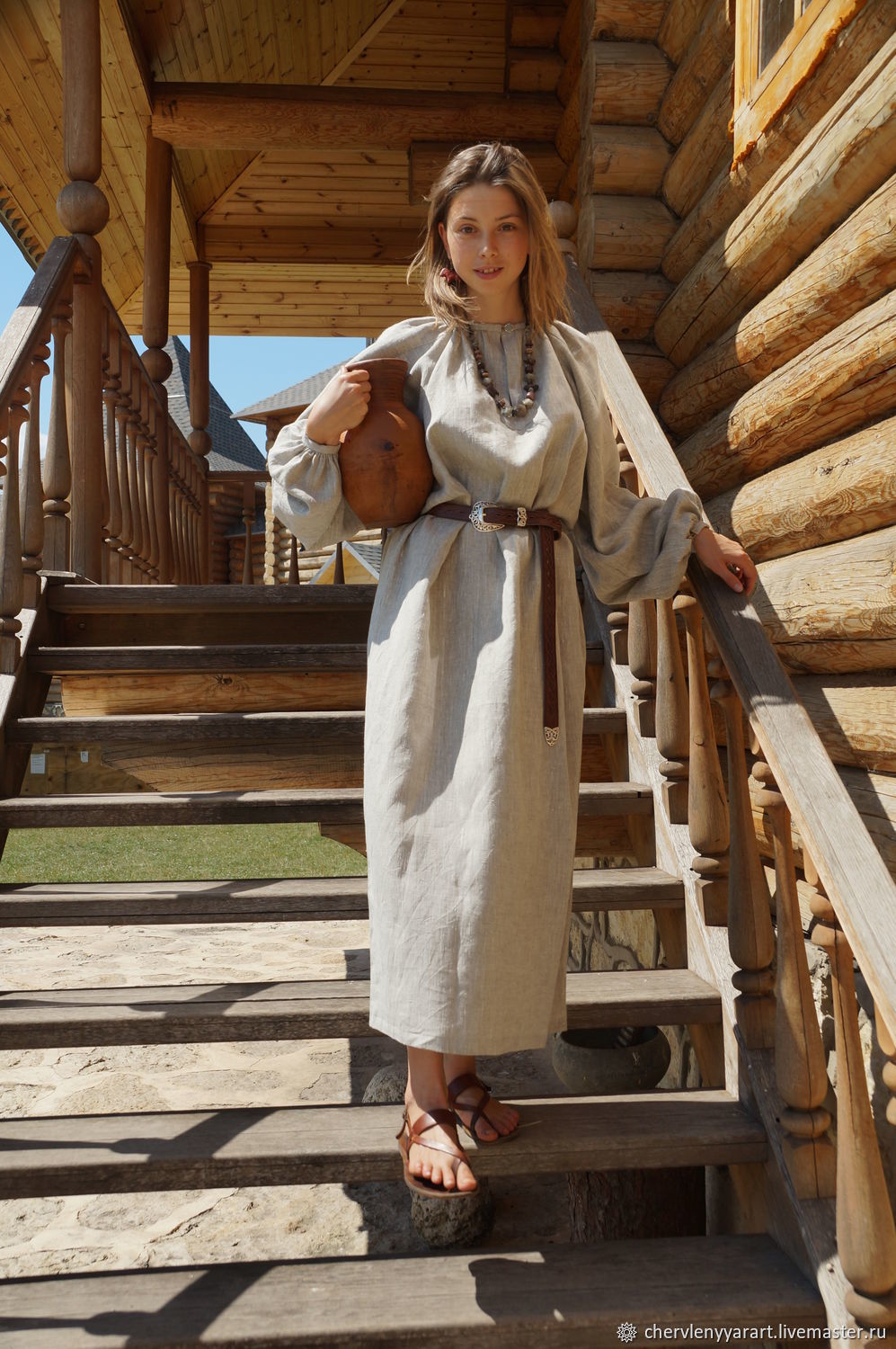 Girls in Slavic costumes in Ljubljana